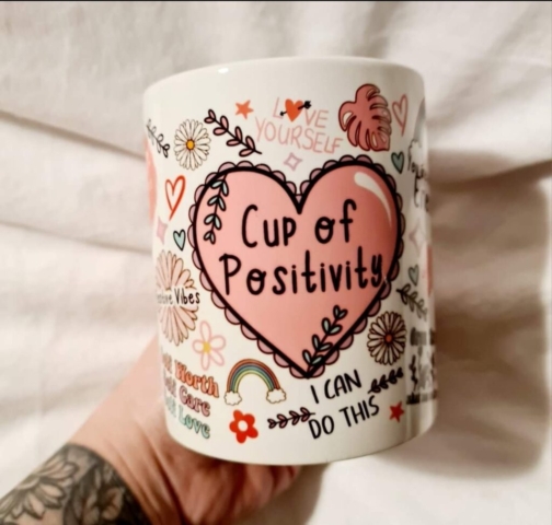 self affirmation mug positivity